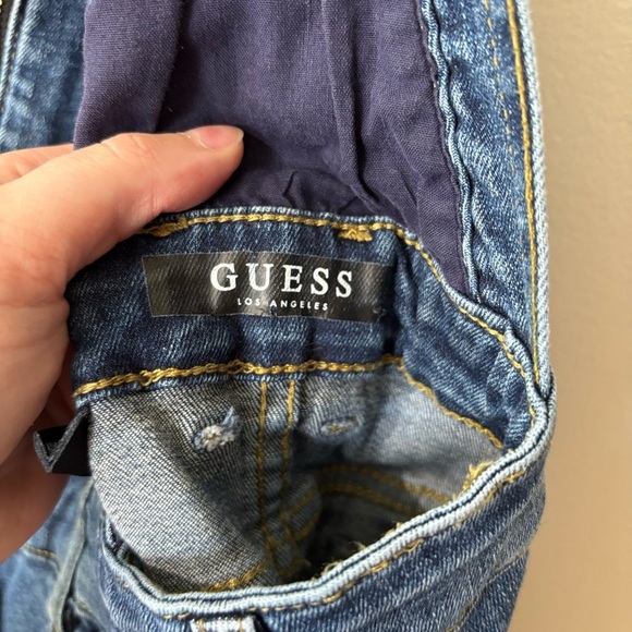 🎉4/30$🎉 Guess Denim Zip-Front Dress Overall - Size 12 (Fits XS) - Picture 6 of 9